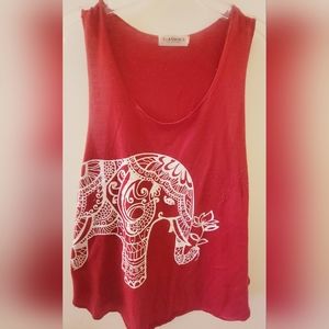 Womens elephant tank top